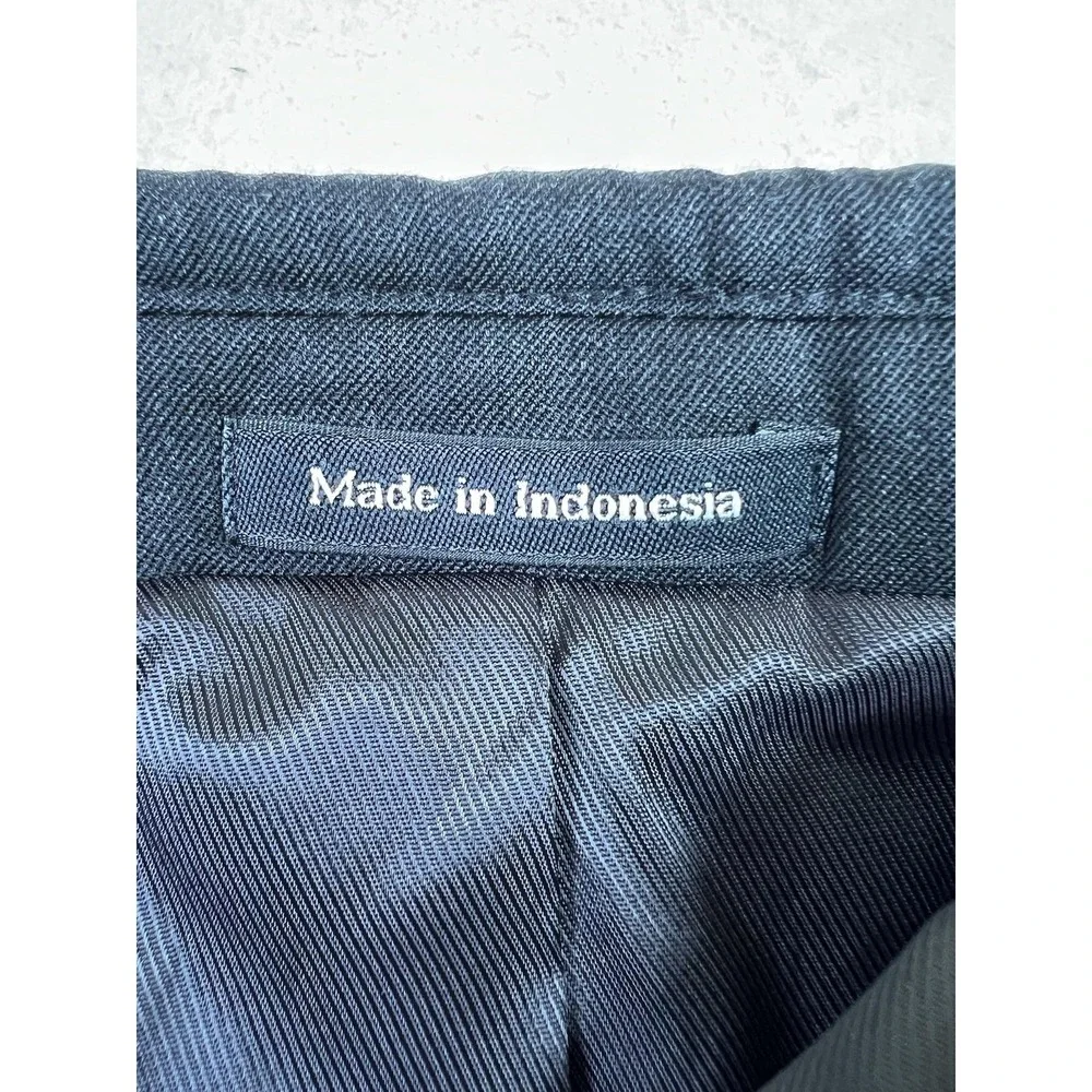 Pronto Uomo Platinum Blazer Mens 50R Black 2 Button‎ Suit Jacket Wool Indonesia